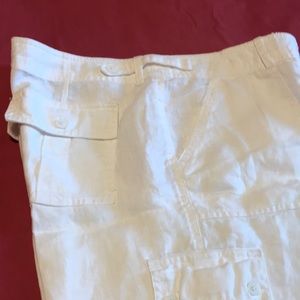 Tommy Bahama linen cropped pants size M